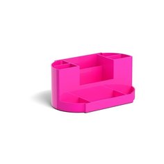 Подставка настольная пластиковая ErichKrause Victoria, Neon Solid, розовый 51485