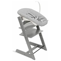Cтул Tripp Trapp Stokke детский серый + шезлонг.