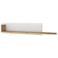 Полки настенные Anrex Полка навесная, TAURUS, цвет белый\дуб вотан