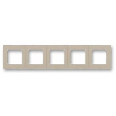 Рамка 5п ABB2CHH015050A6018 Levit, кофе макиато/белый