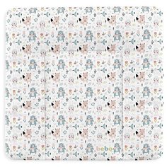 Матрас пеленальный Bebo Лесные друзья 72x75, с изголовьем на комод