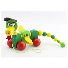 Дракончик - Д283 - деревянная каталка МДИ Мир деревянных игрушек