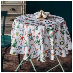 Скатерть круглая "Гномы" Myatashop
