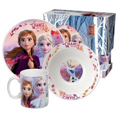 Набор посуды Frozen 2 / Холодное сердце 2: Дизайн 2 (фарфор, 3 предмета) ND Play