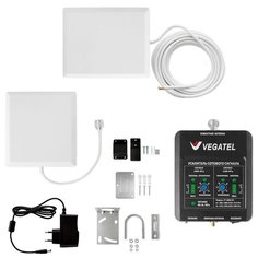 Двухдиапазонный комплект VEGATEL VT-900E/3G (LED) с антеннами. Усилитель сотовой связи 2G и интернета 3G 4G Titan