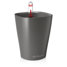 Кашпо Lechuza Mini Deltini Complete (Антрацитовый металлик), 10xH13см