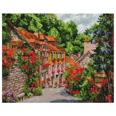 Франция. Динан Мозаика на подрамнике 40х50 Белоснежка