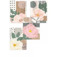 Постер Woozzee Абстракции с цветами 4 PPD-1495-1839