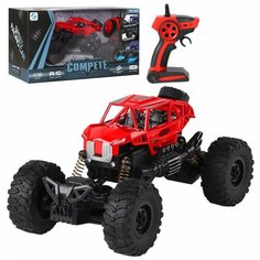 Радиоуправляемая машина полицейский краулер, машинка на пульте управления , игрушка для детей , игрушка для мальчиков , движение вперед и назад , повороты в стороны , преодаление припятствий , пружинная амортизация от столкновений , масштаб 1:18, р/у  Компания Друзей