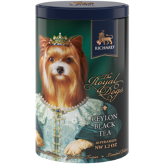 Чай Richard "Royal Dogs. York", классический черный чай в пирамидках, 20 пирамидок