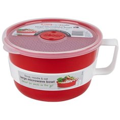 Кружка с крышкой MICROSAFE SOUP для приготовления в СВЧ 1.15л Decor