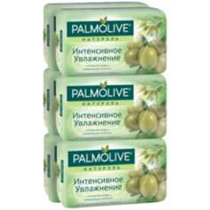 Мыло туалетное Palmolive Натурэль Интенсивное увлажнение с экстрактом оливы и увлажняющим молочком, 6 шт по 90 г