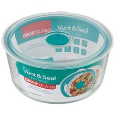 Контейнер VENT & SEAL круглый из боросиликатного стекла 1.5л Decor