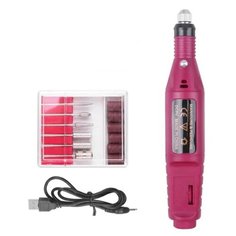 Ручка-аппарат для маникюра 15000 об.мин. Малиновая Lina