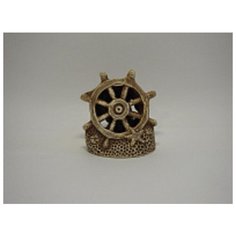 Декорация для аквариума. Штурвал 185/110мм. Керамика.