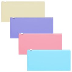 ErichKrause Папка-конверт на молнии Fizzy Pastel travel, 255х130 мм, пластик (50341) в ассортименте