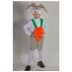Карнавальный костюм Карнавалия Кролик, 4-7 лет (рост 122 см), плюш (89076)