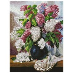 Алмазная мозаика Белоснежка 30*40 Пушистая сирень
