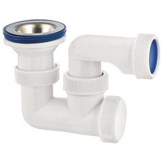 Сифон для душевых поддонов универсал с нержавеющей чашкой D70 мм (1 1/2 - D40 мм), VIRPlast (Россия), арт 30980246