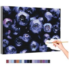 Черника Раскраска картина по номерам на холсте AAAA-RS134 30х40