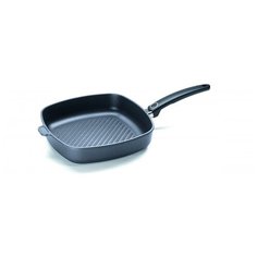 Сковорода гриль квадратная WOLL серии Titanium Nowo, (арт. 626-1N), h-6,5, 26x26 см (фиксированная ручка)