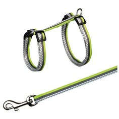 Шлейка+поводок для кошек TRIXIE Freshline Spot нейлон 27–45см/10мм 120см