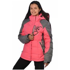 Пуховик женский THINK PACE 15010 размер 48, розовый