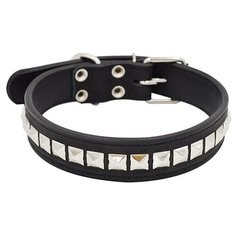 Ошейник для собак ZOOEXPRESS Металл 2сл 36мм 60см черный