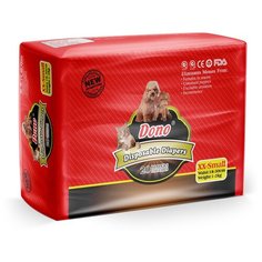 Подгузники для животных DONO PET DIAPER одноразовые впитывающие размер XXS, 20шт