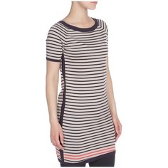 Туника,WHOS_WHO,бежевый_синий,Арт.151H30033 (S)