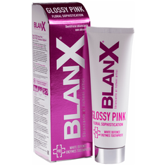 Зубная паста BlanX Pro Glossy Pink, глянцевый эффект, 75 мл