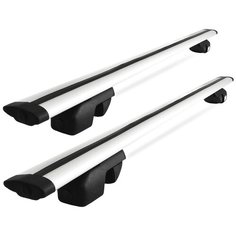 комплект дуг и опор AMOS Nowy на рейлинги без замка на TOYOTA AVENSIS (1997-2003), 1.2 м серебристый Амос