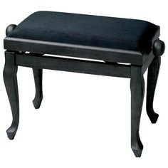 GEWA Deluxe Classic Black Matt банкетка черная матовая гнутые ножки верх черный