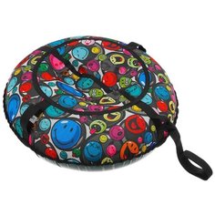Тюбинг (санки-ватрушки) 100 см, с камерой (смайлики) Superbak