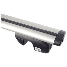 комплект дуг и опор AMOS Nowy на рейлинги без замка на TOYOTA COROLLA (1997-2002), 1.2 м серебристый Амос