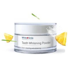 Отбеливающая пудра для зубов White&Smile со вкусом Ананаса 3в1