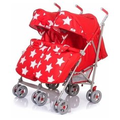 Коляска-трость для двойни BABYHIT TWICEY RED STARS