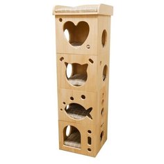 Домик для кошек деревянный ROSEWOOD "Sleeper Caves", 39x39x128см (Великобритания)