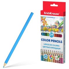 Цветные карандаши шестигранные ErichKrause® 24 цвета
