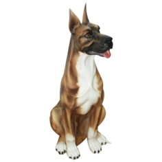 Скульптура Дог немецкий напольная, Н=89 см, Италия Ceramiche Boxer