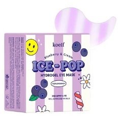 Тонизирующие патчи для глаз с черникой Koelf Ice-Pop Hydrogel Eye Mask