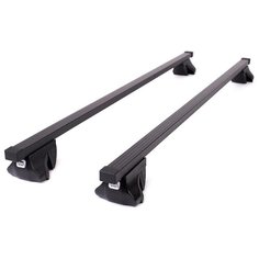 комплект дуг и опор AMOS Alfa на рейлинги для Nissan Qashqai J11 ( 2013-н.в.), 1.3 м черный Амос