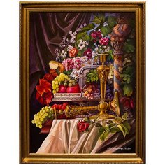 Картина маслом "Натюрморт с подсвечниками" Смирнов Русская Живопись