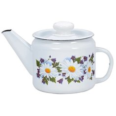 Лысьвенские эмали Чайник С-2707П2/4Рч 1 л, ромашковое поле
