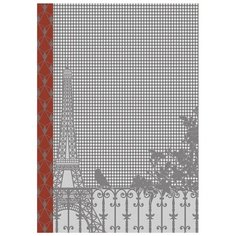 Полотенце кухонное Jacquard Francais Fenetre sur Paris Grey 38x54 см