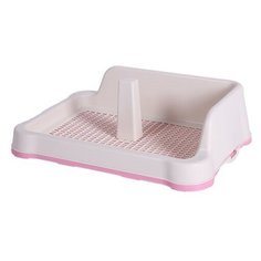 Туалет с угловым бортиком и столбиком для собак Шурум бурум