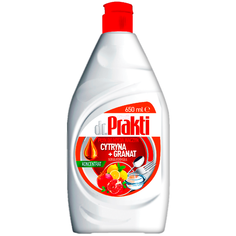 Средство для мытья посуды DR.PRAKTI Clovin Лимон и Гранат (650 мл), защита рук, против жира, концентрат