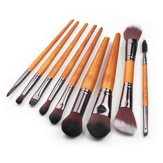 "Zoreya Набор кистей для макияжа в мешочке ZZ9, 9 штук"