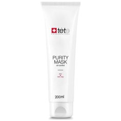 TETe Cosmeceutical Purity Mask Себорегулирующая очищающая маска для лица с цинком и красной глиной, 200 мл