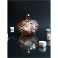 Сахарница LAROUS PINK d12см Isfahan Glass